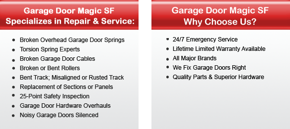 Garage Door Repair San Carlos Offers